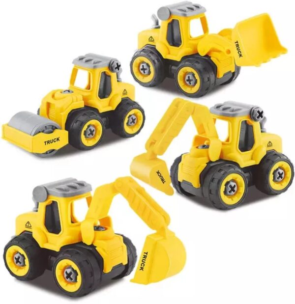 Push And Go Construction Vehicles Set 4 pices set