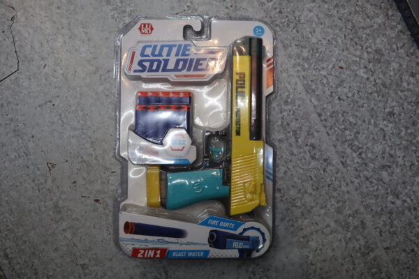 Cutie Soldier 2-in-1 Soft Bullet Gun & Water Gun – Double the Fun for Active Kids!