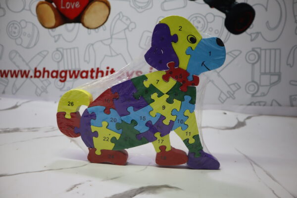 Wooden Puzzle Dog – Fun, Learning & Cute Canine Charm