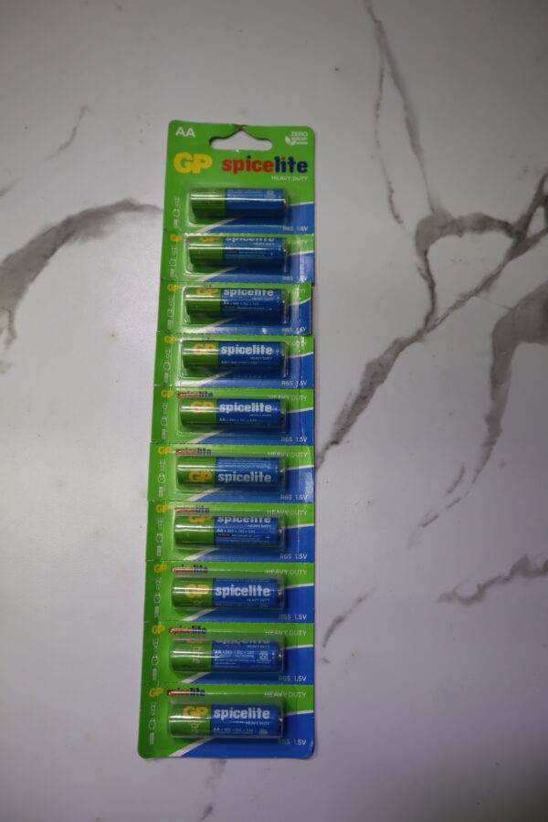 GP Spicelite AA Heavy Duty Batteries – Pack of 10